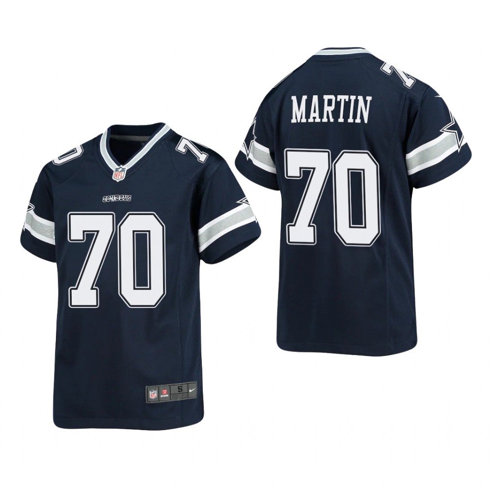 Dallas Cowboys Zack Martin Navy Jersey Game - Youth