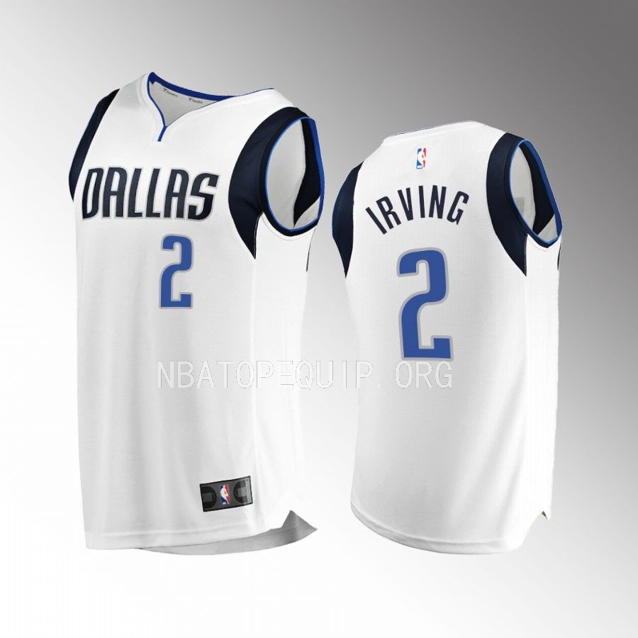 Dallas Mavericks #2 Kyrie Irving Association Edition Jersey White