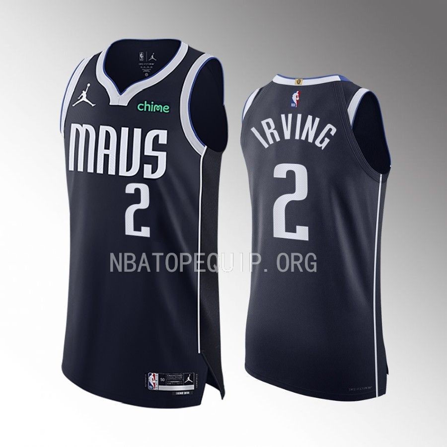 Dallas Mavericks #2 Kyrie Irving Navy Statement Edition Jersey 
