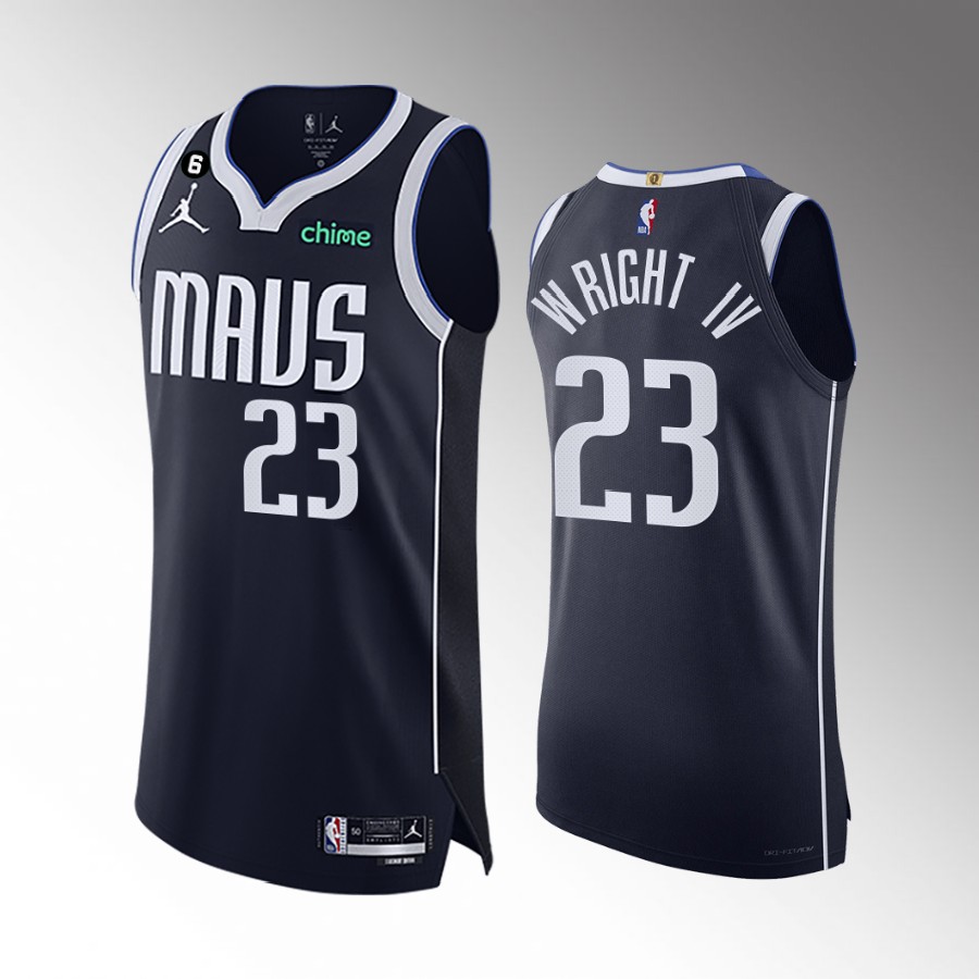 Dallas Mavericks #23 McKinley Wright IV Navy Jersey Statement Edition