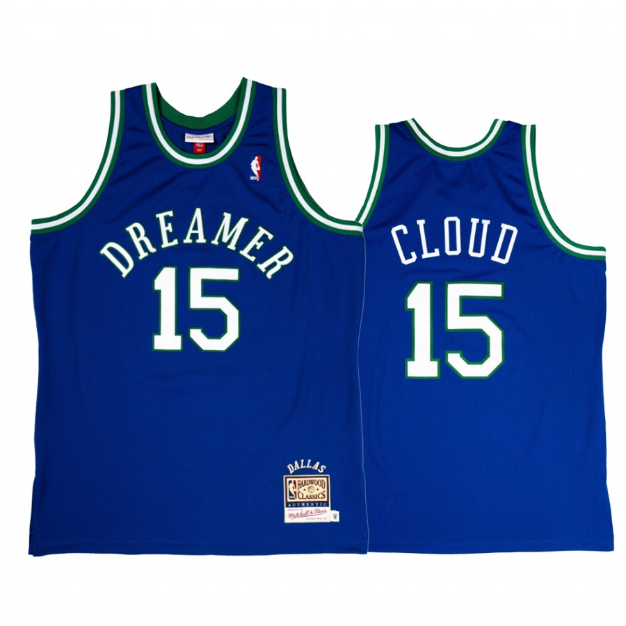 Dallas Mavericks Cloud J.Cole Dreamer Blue Jersey #15 Throwback