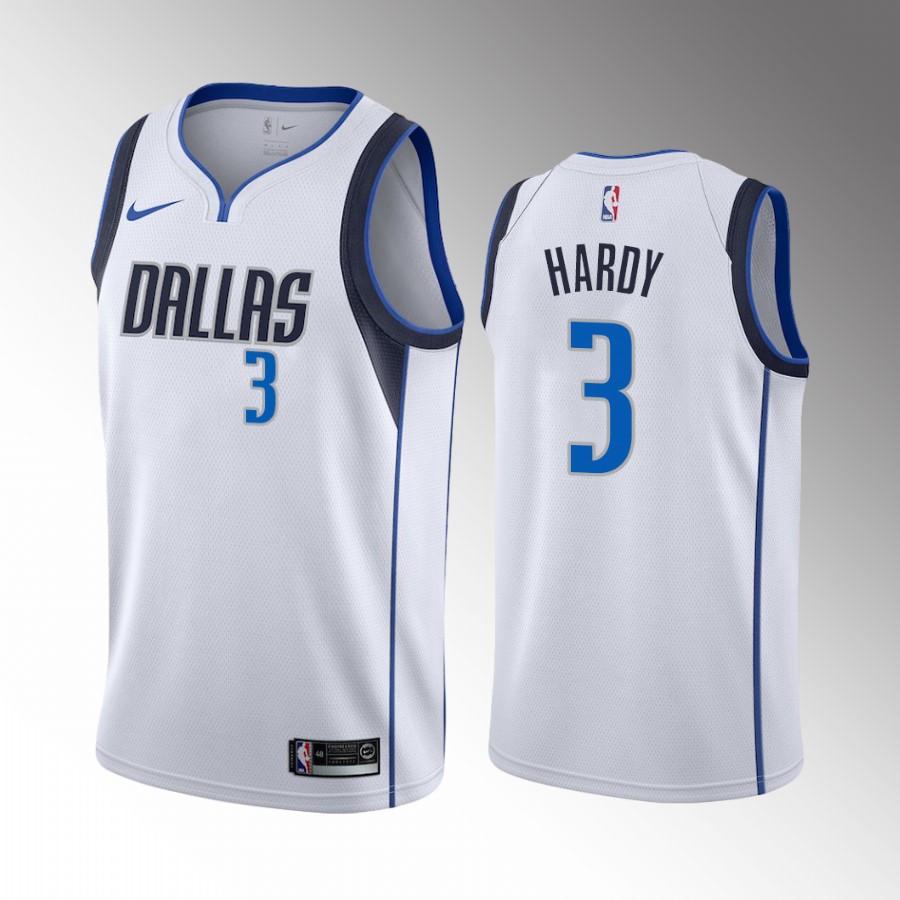 Dallas Mavericks Jaden Hardy #3 Association Edition White Jersey Draft