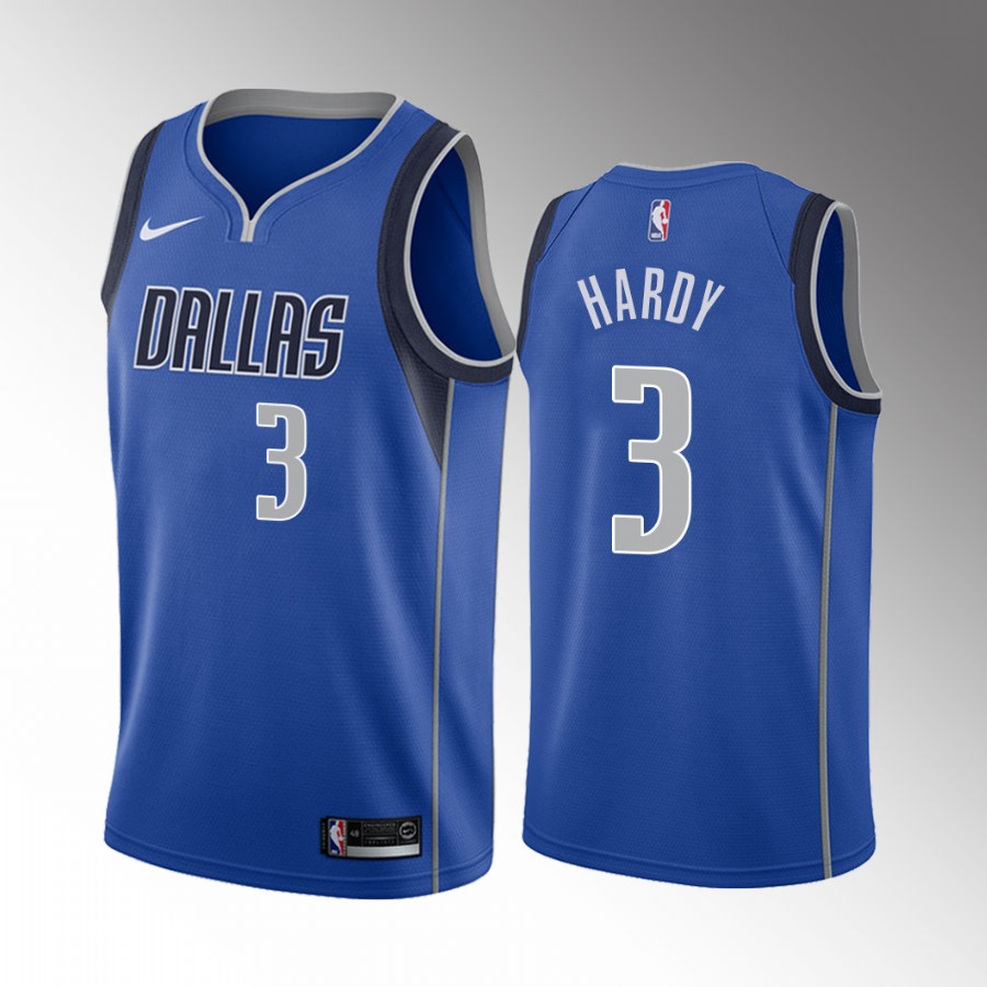 Dallas Mavericks Jaden Hardy #3 Icon Edition Blue Jersey Draft
