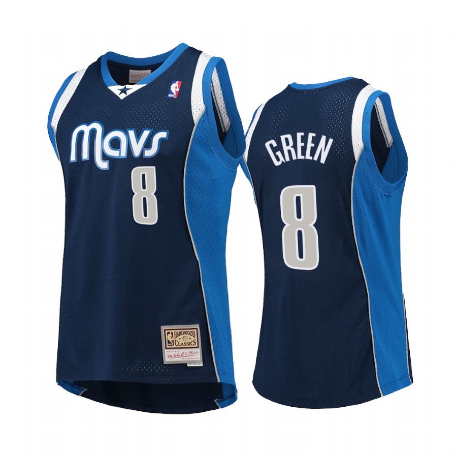 Dallas Mavericks Josh Green 2011 Western Conference Champion #8 Navy Throwback Jersey
