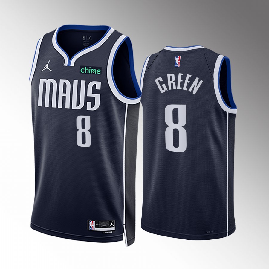 Dallas Mavericks Josh Green Statement Edition Navy #8 Jersey Swingman