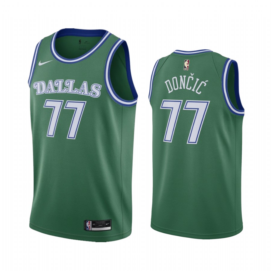 Dallas Mavericks Luka Doncic #77 Green Classic Edition Jersey