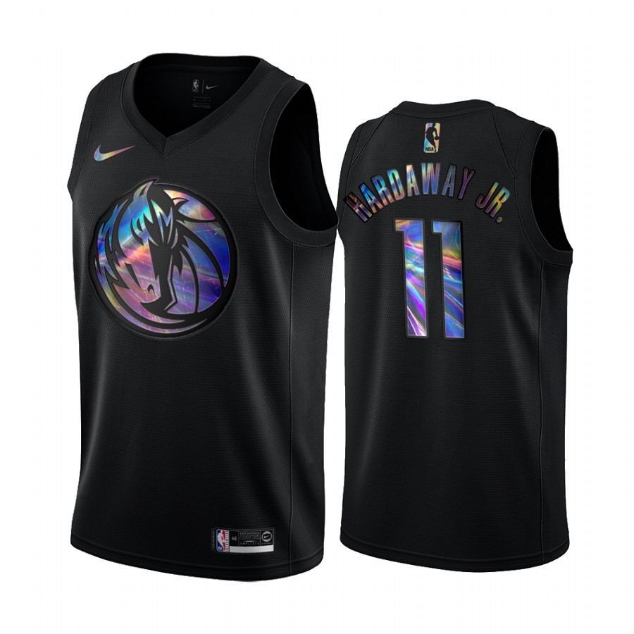 Dallas Mavericks Tim Hardaway Jr. #11 Jersey Iridescent HWC Collection Black Limited