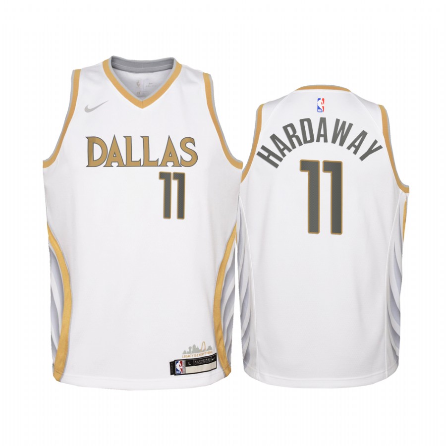Dallas Mavericks Tim Hardaway Jr. City Edition White Youth Jersey - Swingman