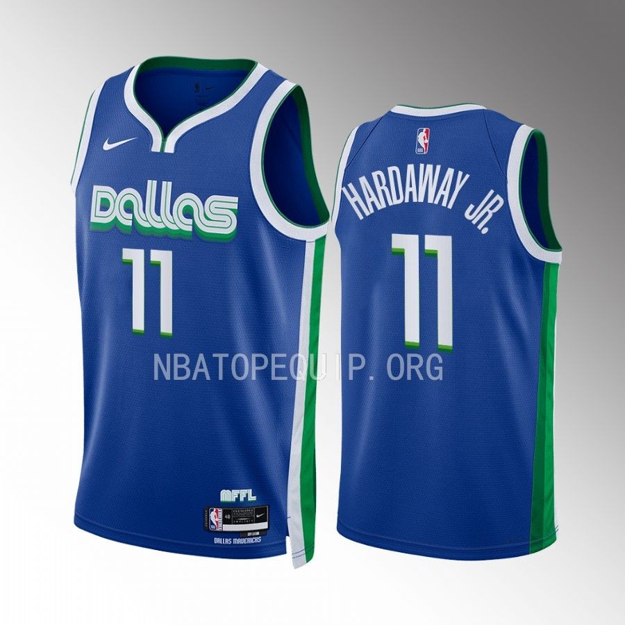 Dallas Mavericks Tim Hardaway Jr. City Edition Blue #11 Jersey Swingman