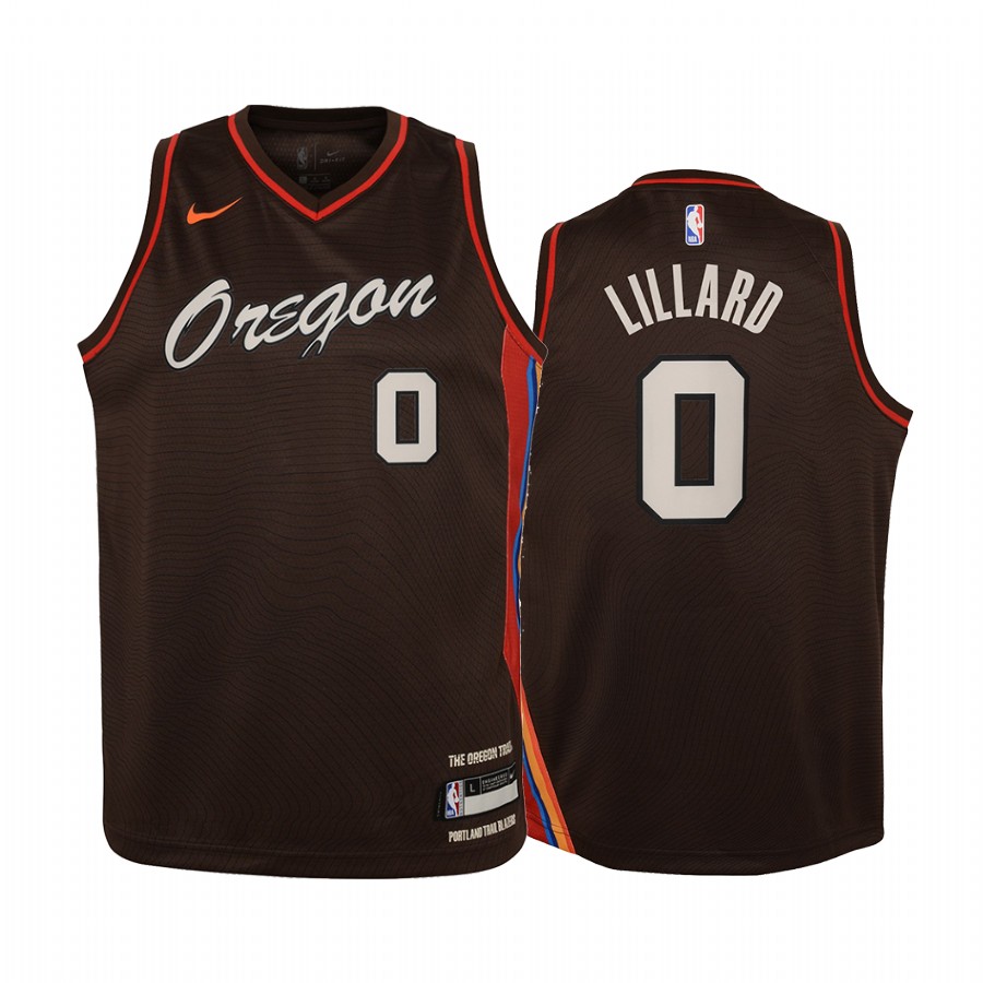 Damian Lillard Portland Trail Blazers City Edition Youth Jersey - Black