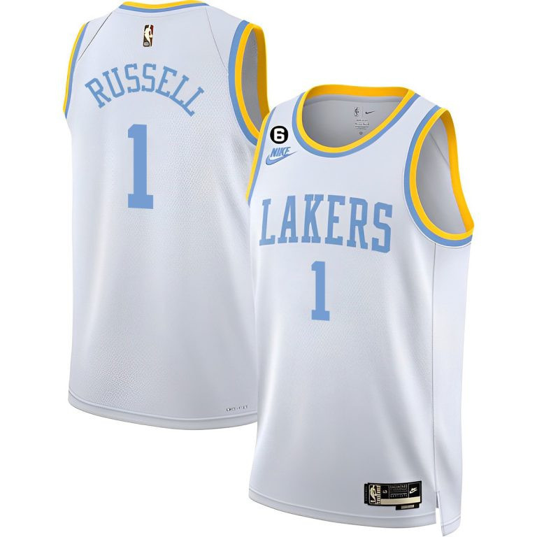 D'Angelo Russell Los Angeles Lakers Classic Edition Jersey - All Stitched