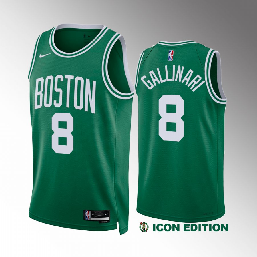 Danilo Gallinari Boston Celtics Green #8 Icon Edition Jersey Swingman