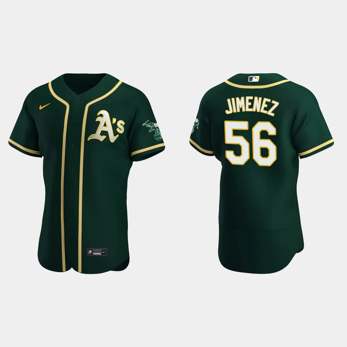 Dany Jimenez Oakland Athletics Alternate Jersey - Green
