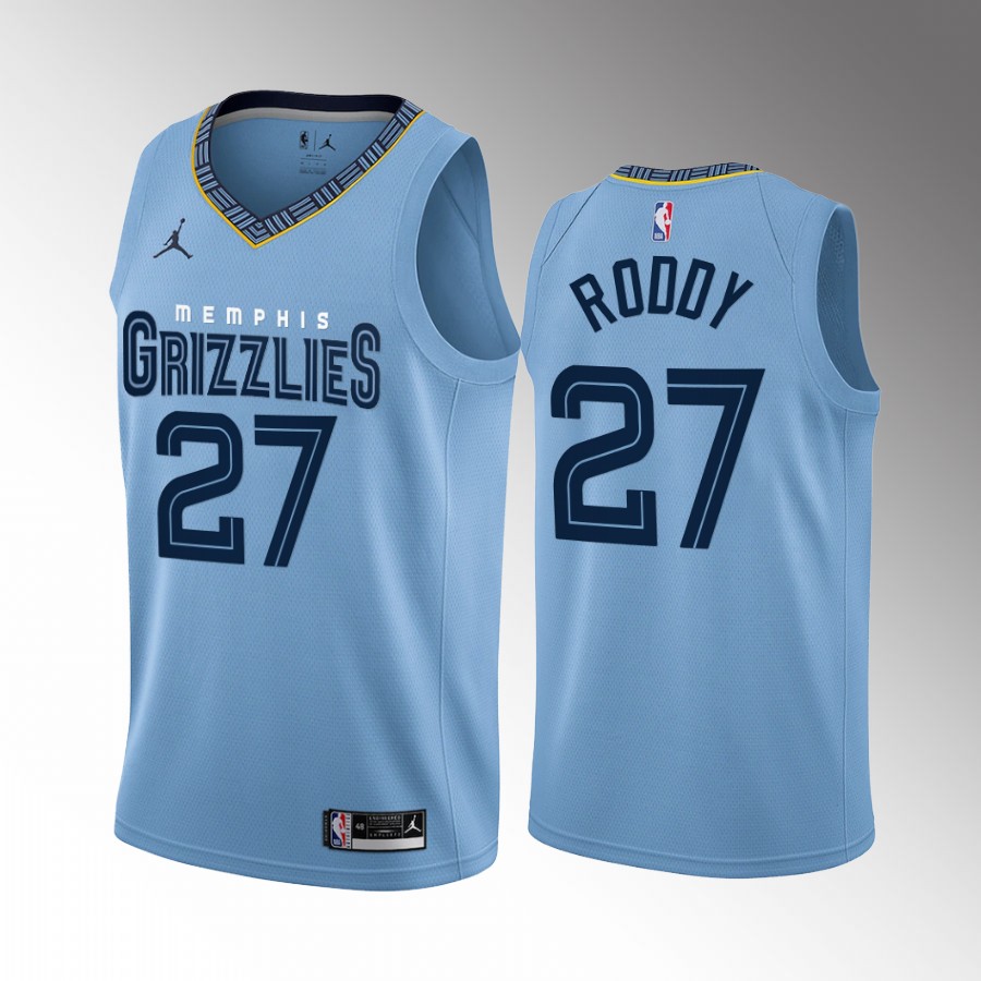 David Roddy Memphis Grizzlies Blue #27 City Edition Jersey
