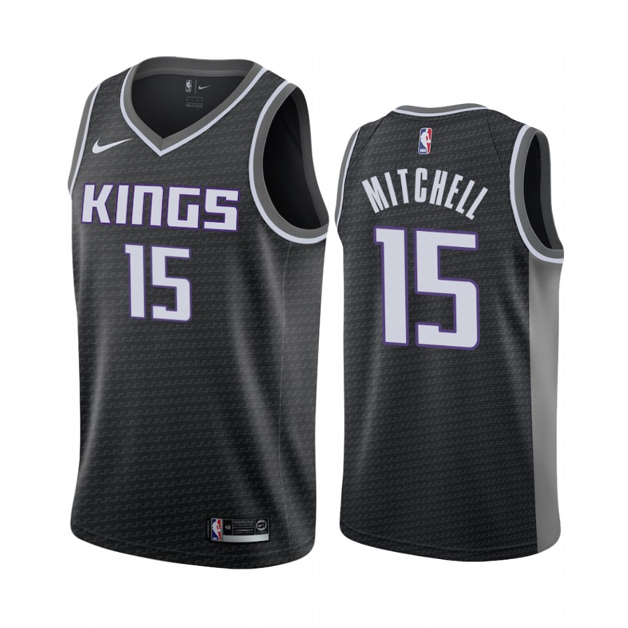 Davion Mitchell Draft Sacramento Kings Statement Edition Jersey Black