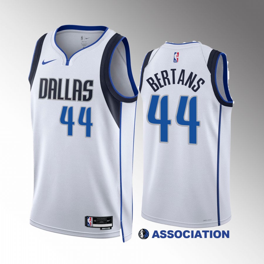 Davis Bertans Dallas Mavericks White #44 Association Edition Jersey Swingman