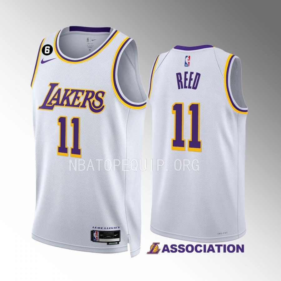 Davon Reed Los Angeles Lakers White Association Edition Men Jersey Swingman