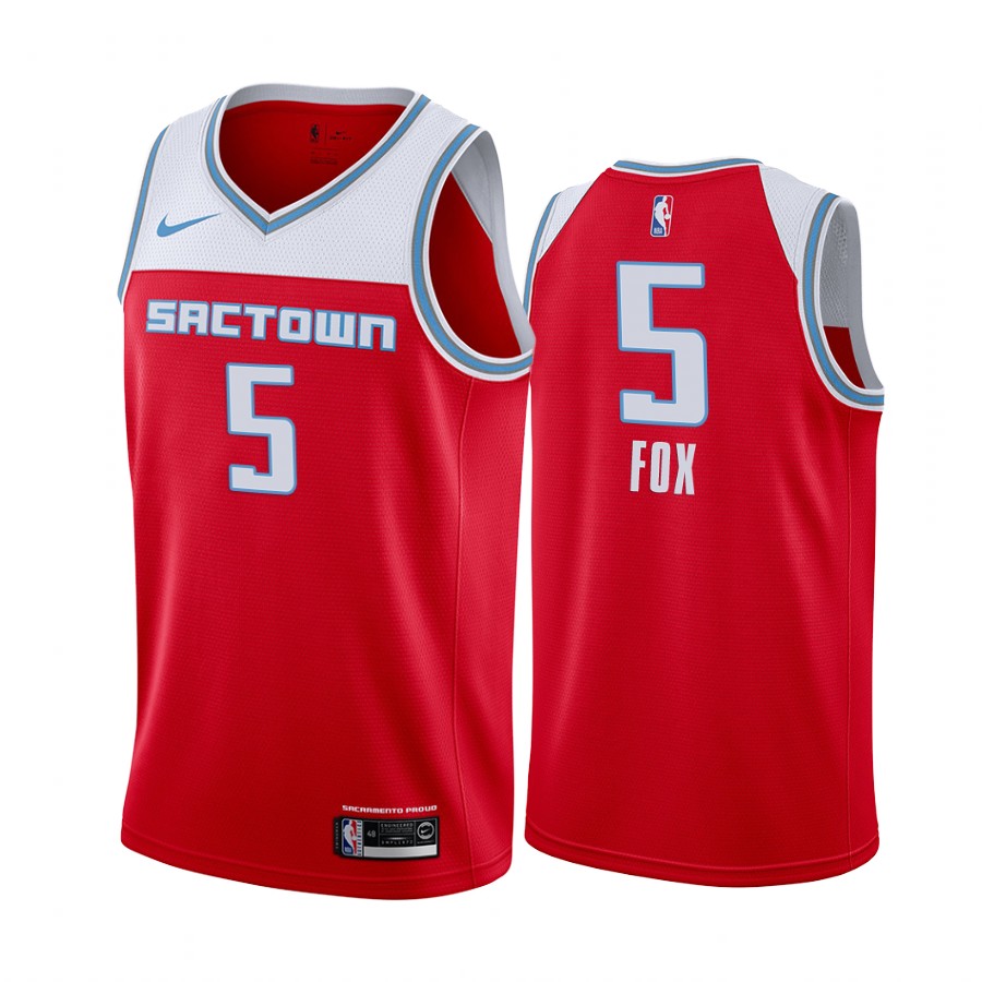 De'Aaron Fox Sacramento Kings City Edition Red Jersey