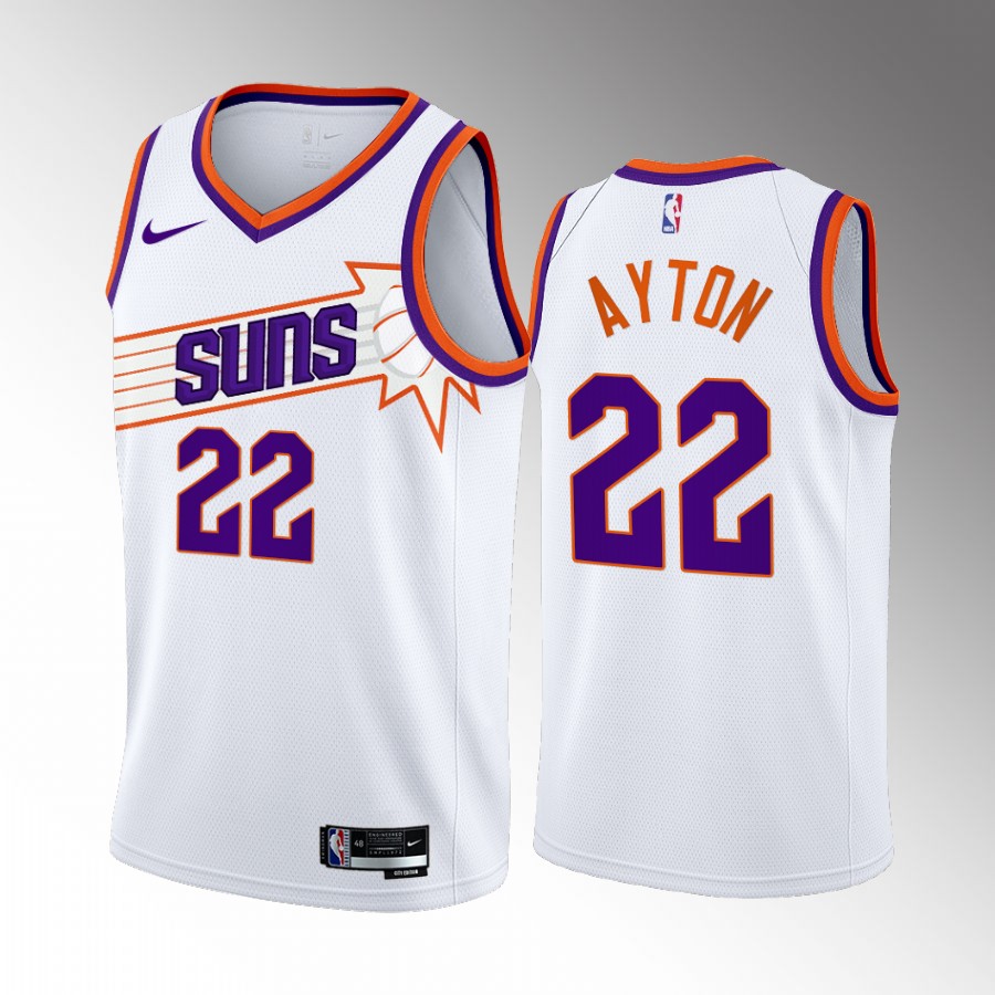 Deandre Ayton Phoenix Suns White #22 Association Edition Jersey Swingman