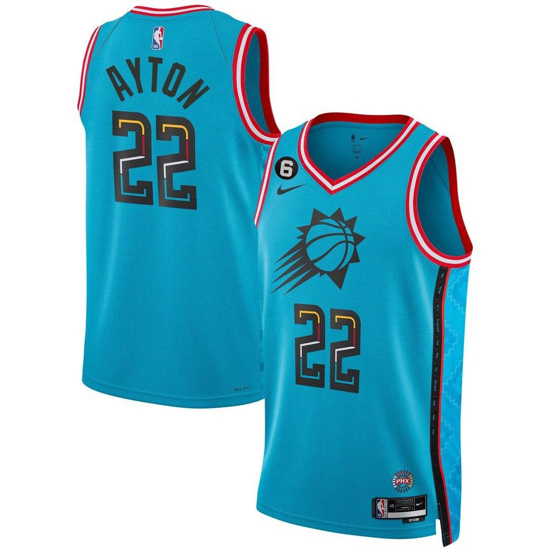 Deandre Ayton Men's Phoenix Suns Players Swingman City Jersey - All Stitched