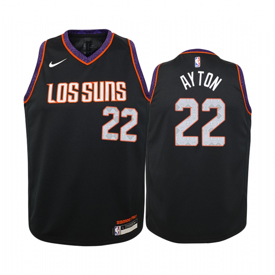 Deandre Ayton Phoenix Suns City Youth Jersey - Black