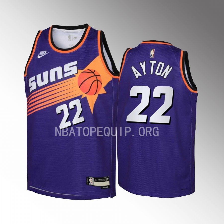 Deandre Ayton Phoenix Suns Classic Edition Purple Youth Jersey - Swingman
