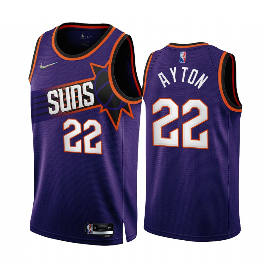Deandre Ayton Phoenix Suns Purple #22 Icon Edition Jersey 75th