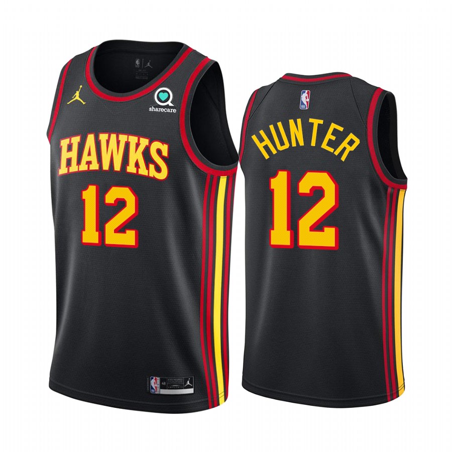 De'andre Hunter Atlanta Hawks Black Statement Edition Jumpman Jersey