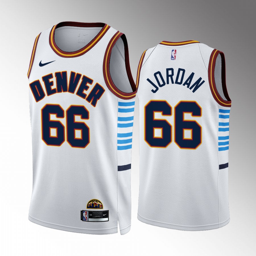 DeAndre Jordan Denver Nuggets White #66 City Edition Jersey Swingman