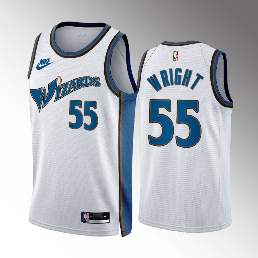 Delon Wright #55 Washington Wizards Classic Edition White Jersey