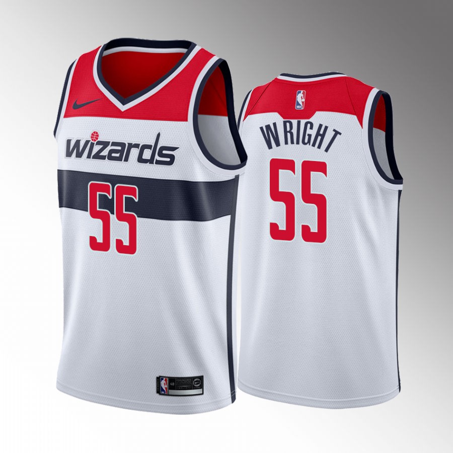 Delon Wright #55 Washington Wizards Association Edition White Jersey
