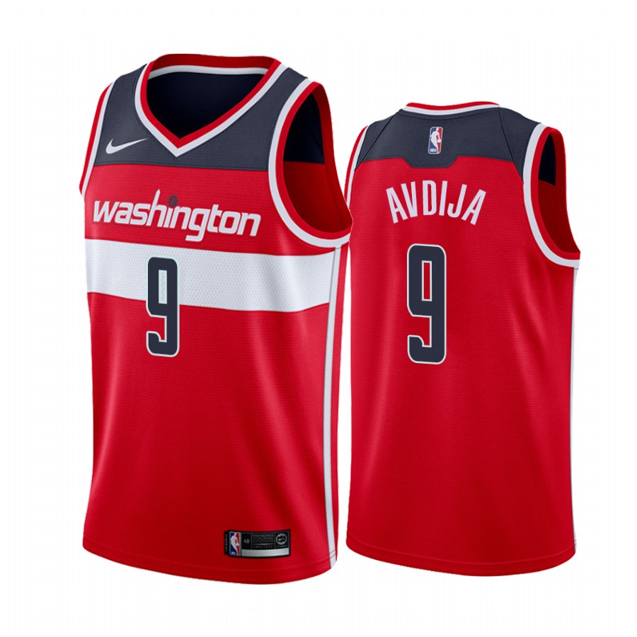 Deni Avdija Washington Wizards Red Icon Jersey Draft