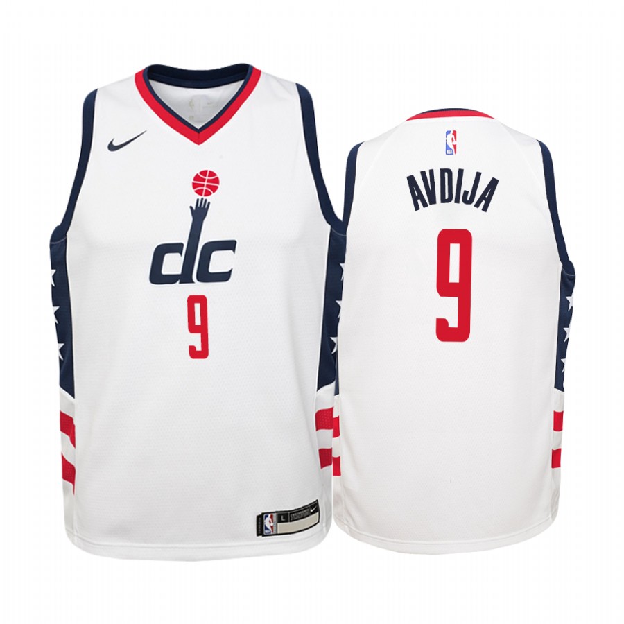 Deni Avdija Washington Wizards Youth White City Jersey Draft