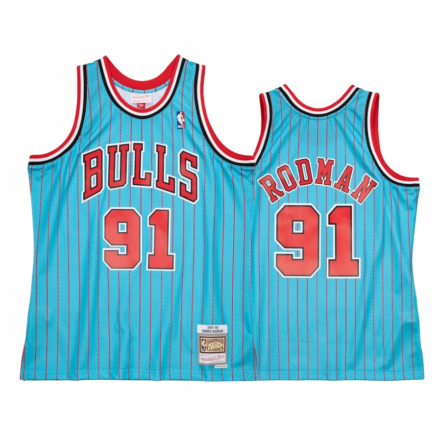 Dennis Rodman #91 Chicago Bulls Reload 2.0 Jersey Blue