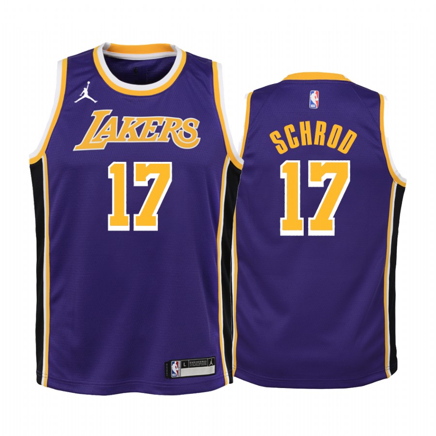 Dennis Schröder Los Angeles Lakers Youth Purple Statement Edition Jersey Trade