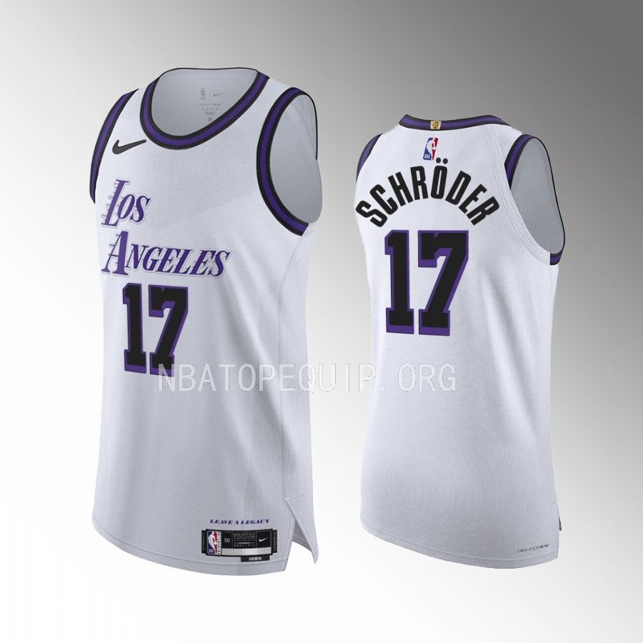 Dennis Schroder Los Angeles Lakers City Edition #17 Jersey White