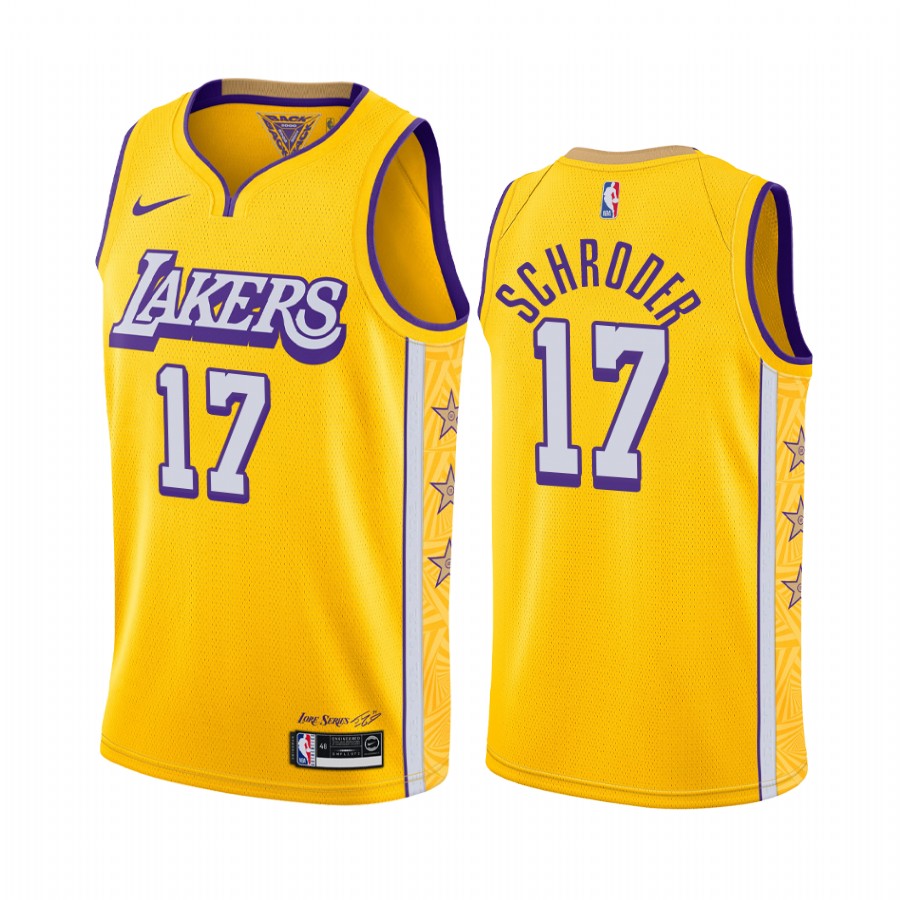 Dennis Schroder Los Angeles Lakers Gold City Edition Transfer Jersey