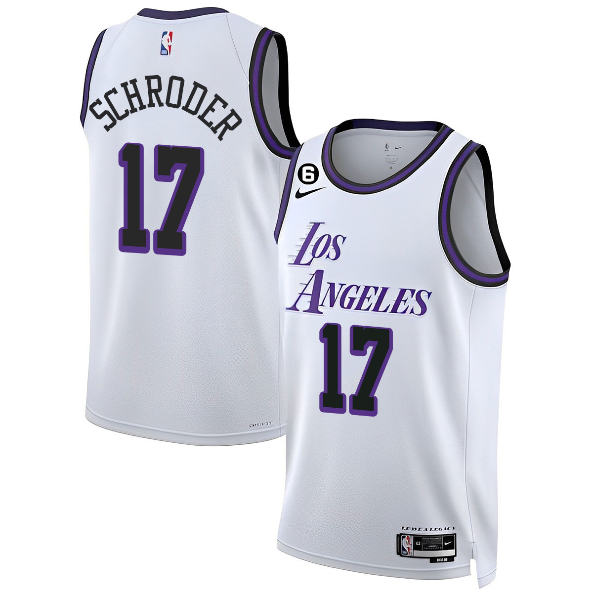 Dennis Schroder Men's Los Angeles Lakers Collection City Jersey - All Stitched