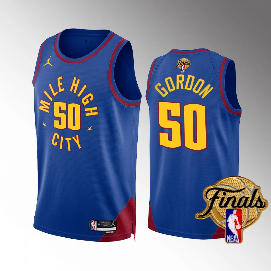 Denver Nuggets Finals Aaron Gordon Blue #50 Jersey Statement Edition