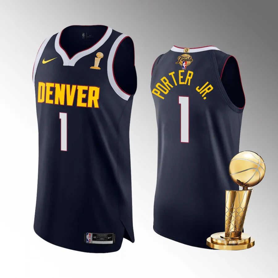 Denver Nuggets Finals Champions Michael Porter Jr. Navy Jersey Icon