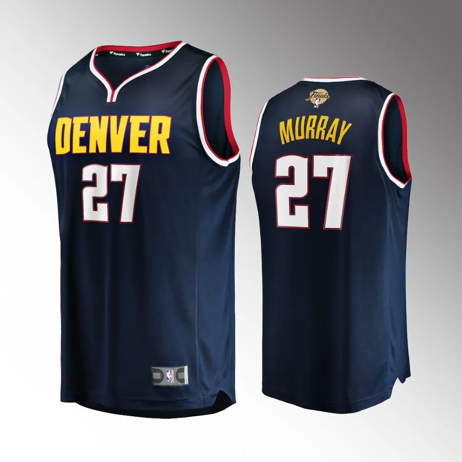 Denver Nuggets #27 Jamal Murray Fast Break Player Jersey Finals Navy Icon Edition