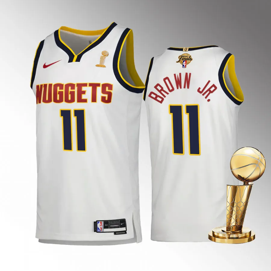 Denver Nuggets Bruce Brown Jr. Finals Champions Jersey White #11 Association