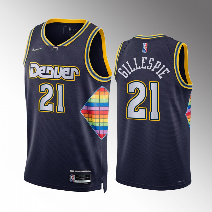 Denver Nuggets Collin Gillespie #21 City Edition Navy Jersey Big East MVP 