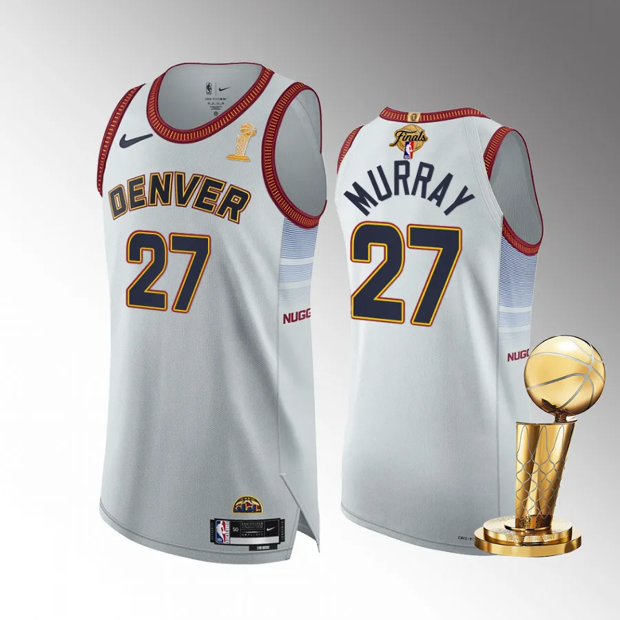 Denver Nuggets Jamal Murray Finals Champions White Jersey