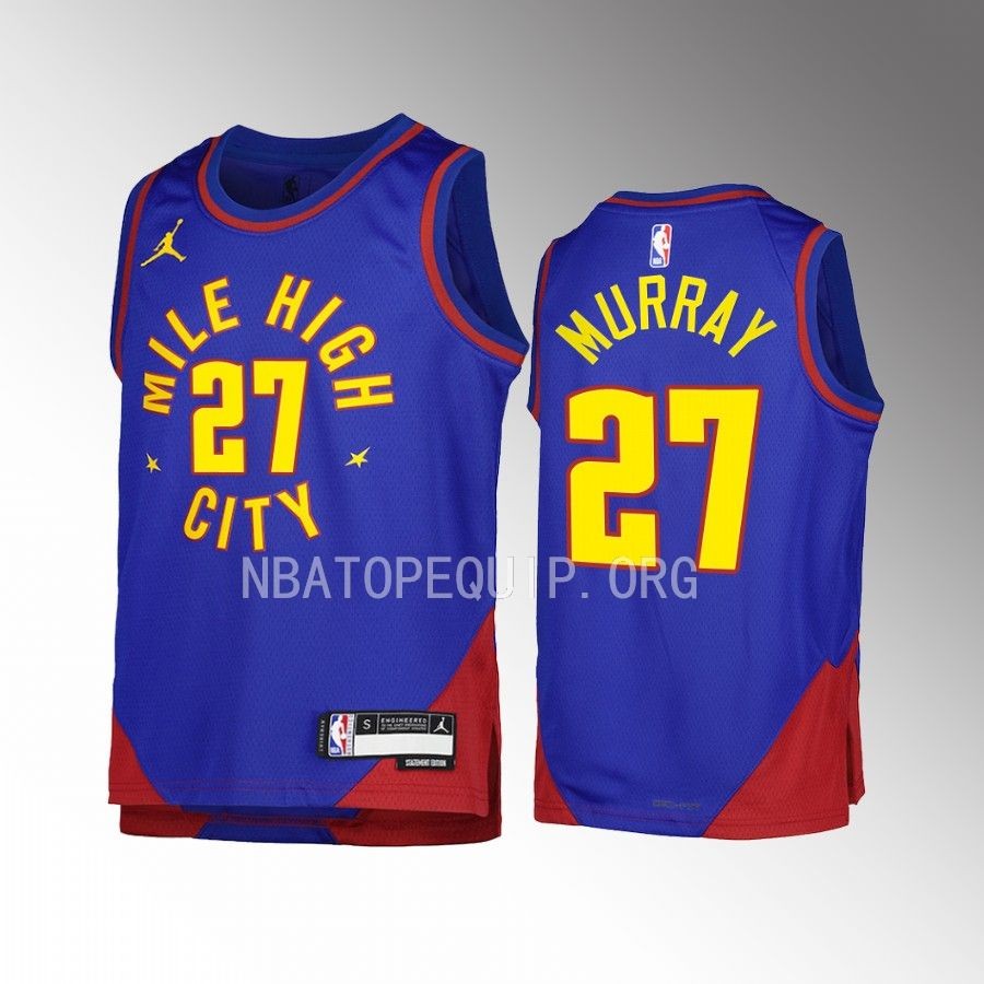 Denver Nuggets Jamal Murray Statement Edition Blue Youth Jersey Swingman #27