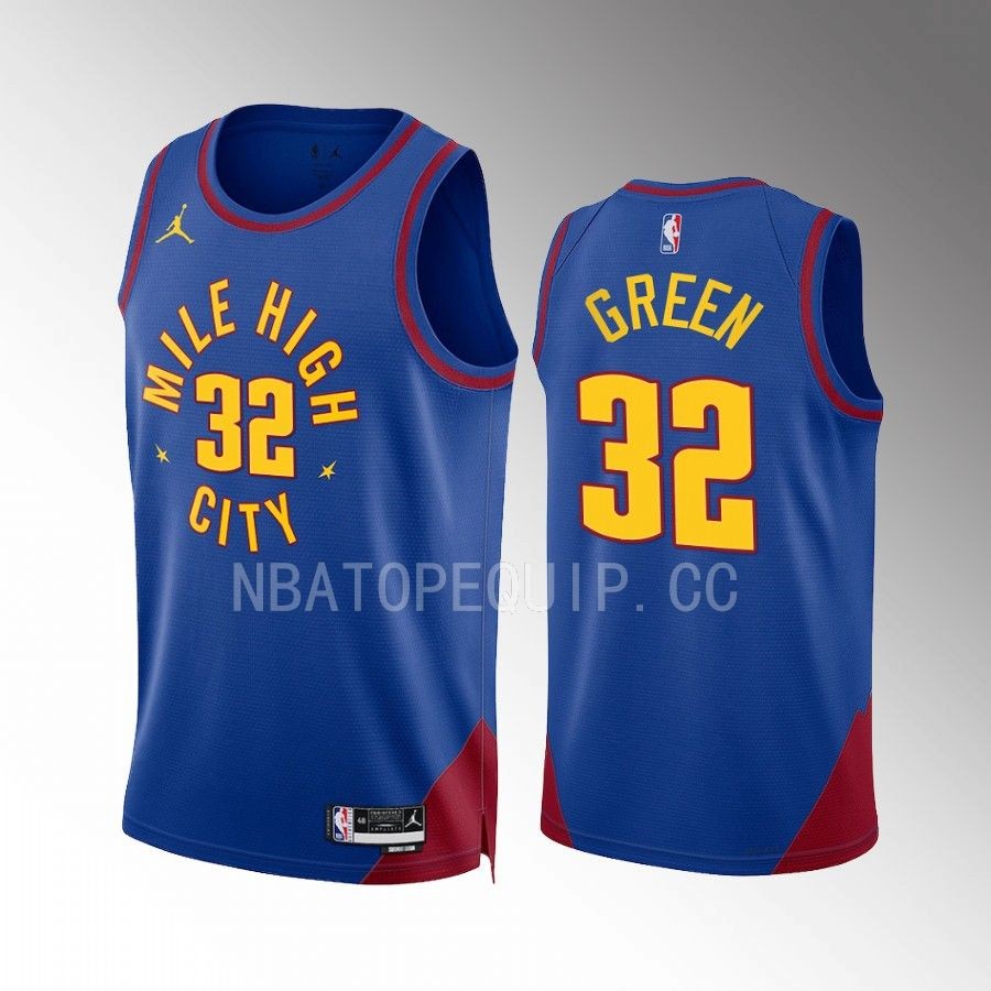 Denver Nuggets Jeff Green Statement Edition Blue #32 Jersey Mile High City