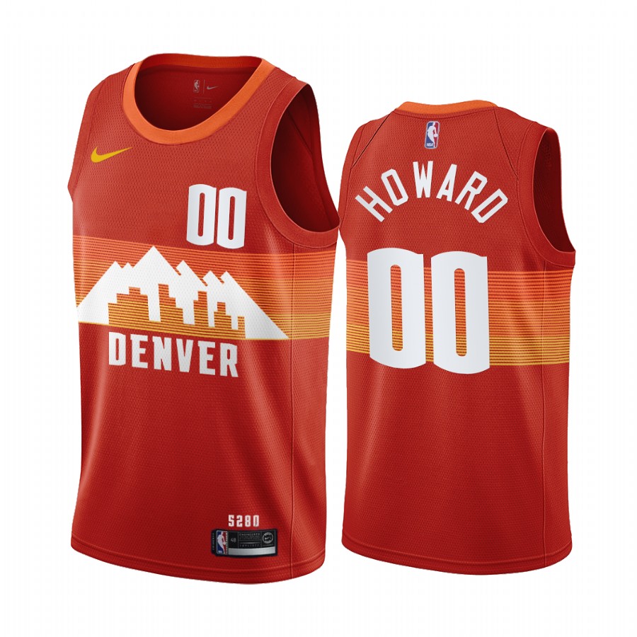 Denver Nuggets Markus Howard #00 Red City Jersey