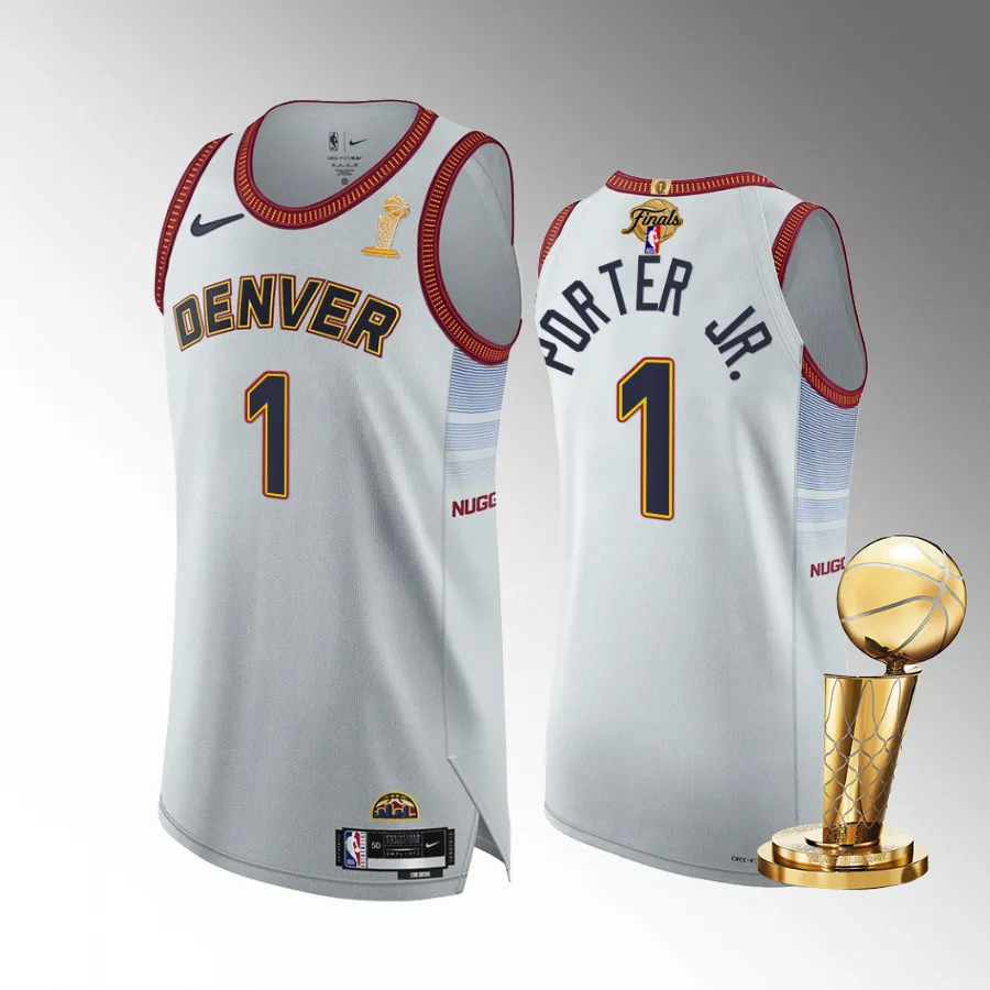 Denver Nuggets Michael Porter Jr. Finals Champions White Jersey