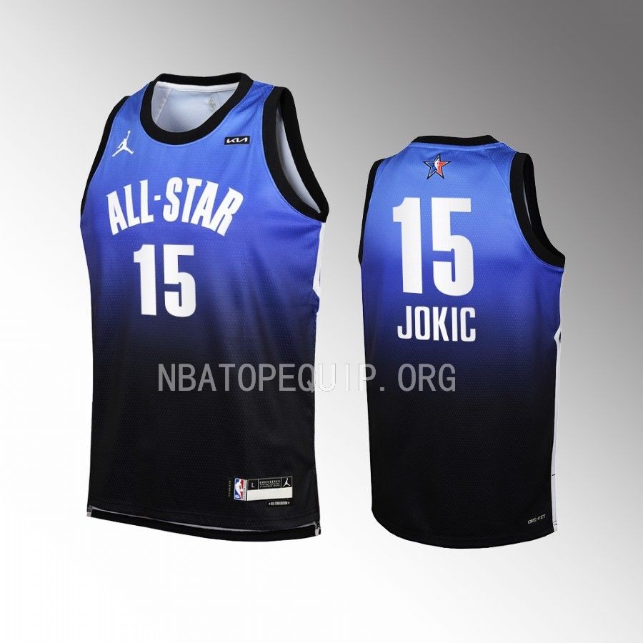Denver Nuggets Nikola Jokic All-Star Youth Blue Jersey #15 Swingman