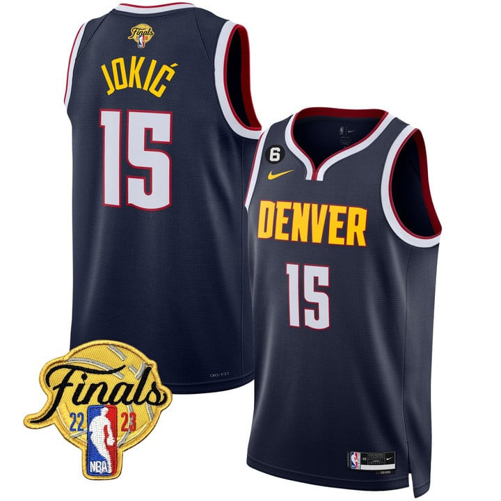 Denver Nuggets Nikola Jokic Finals Patch Collection Icon Edition Jersey - All Stitched